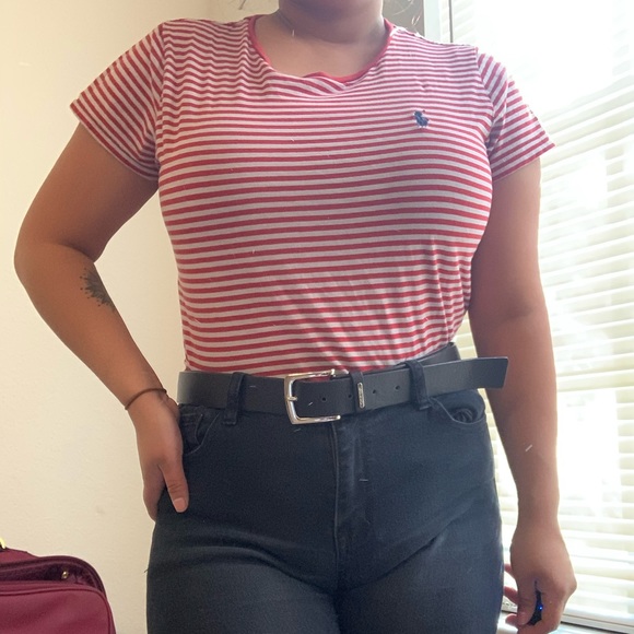Stripped polo T-shirt  🎈 - Picture 1 of 4